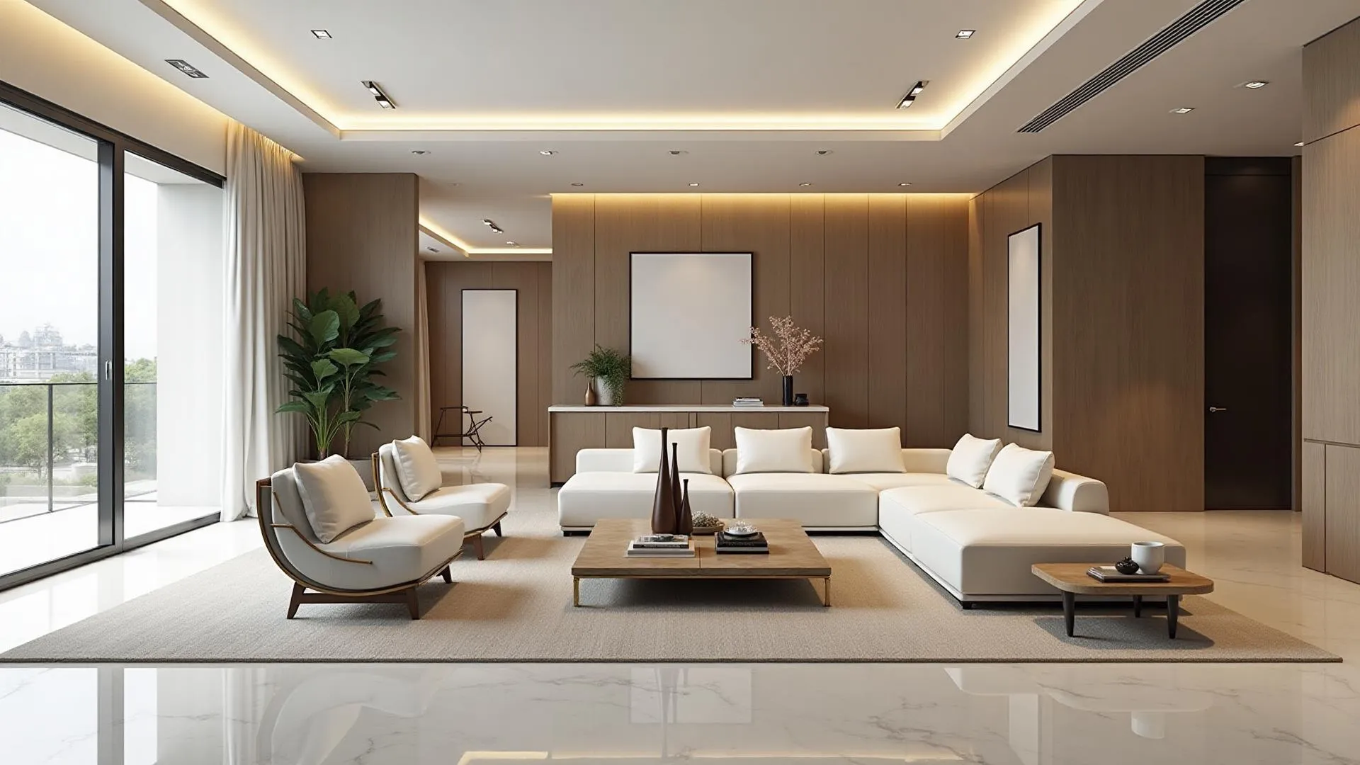 Modern luxury living room interior design