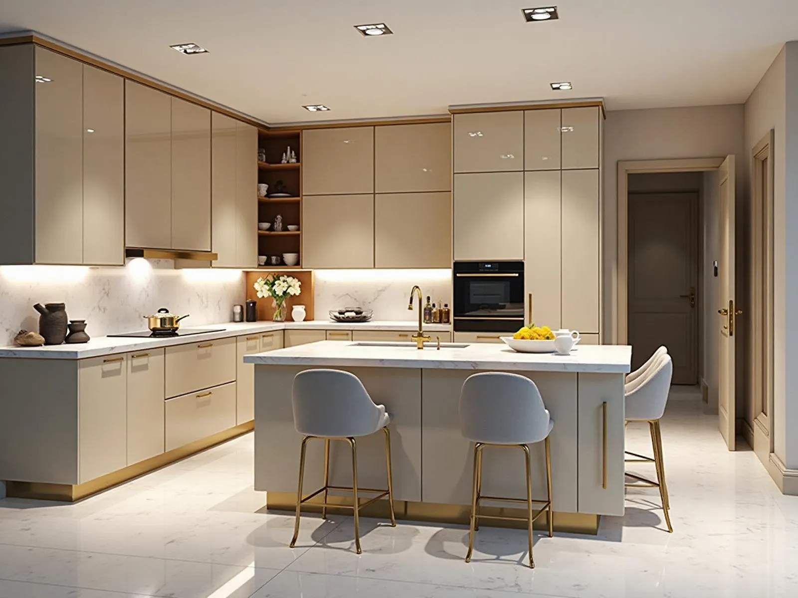 Luxury kitchen interior design